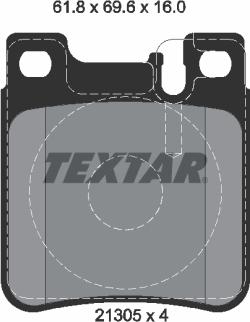 Textar 2130503 - Kit pastiglie freno, Freno a disco www.autoricambit.com