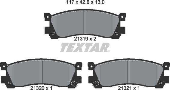 Textar 2131901 - Kit pastiglie freno, Freno a disco www.autoricambit.com