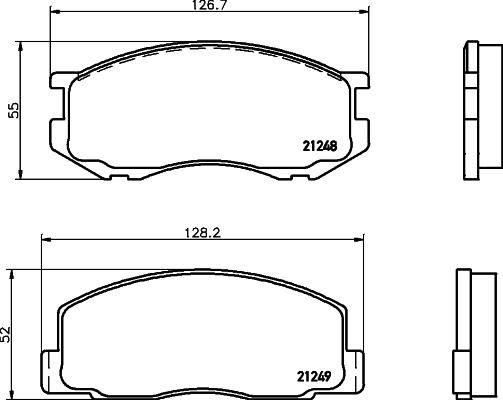 Textar 2124801 - Kit pastiglie freno, Freno a disco www.autoricambit.com