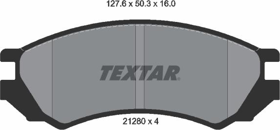 Textar 2128002 - Kit pastiglie freno, Freno a disco www.autoricambit.com