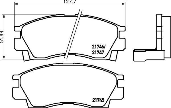 Textar 2174501 - Kit pastiglie freno, Freno a disco www.autoricambit.com