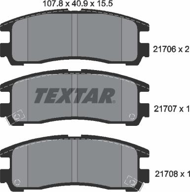 Textar 2170602 - Kit pastiglie freno, Freno a disco www.autoricambit.com