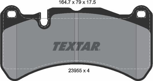 Textar 2395501 - Kit pastiglie freno, Freno a disco www.autoricambit.com