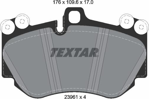 Textar 2396101 - Kit pastiglie freno, Freno a disco www.autoricambit.com