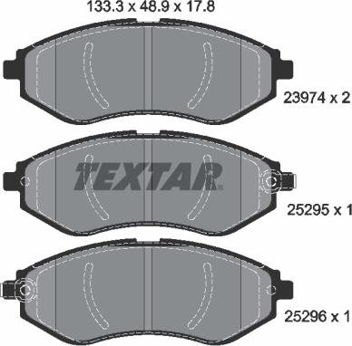 Textar 2397406 - Kit pastiglie freno, Freno a disco www.autoricambit.com