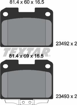 Textar 2349201 - Kit pastiglie freno, Freno a disco www.autoricambit.com