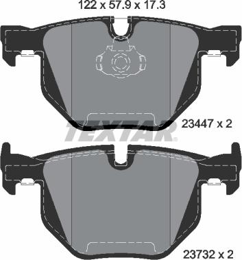 Textar 2344704 - Kit pastiglie freno, Freno a disco www.autoricambit.com