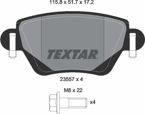 Textar 89007100 - Kit freno, Freno a disco www.autoricambit.com