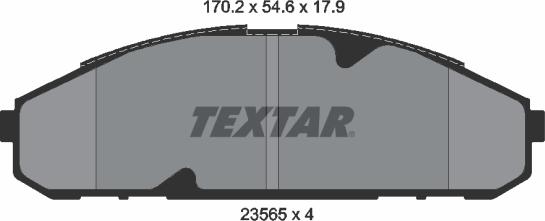 Textar 2356501 - Kit pastiglie freno, Freno a disco www.autoricambit.com