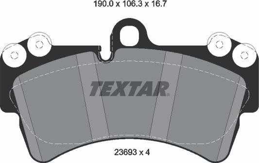 Textar 2369302 - Kit pastiglie freno, Freno a disco www.autoricambit.com