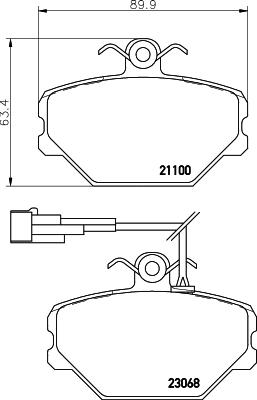 Textar 2306801 - Kit pastiglie freno, Freno a disco www.autoricambit.com