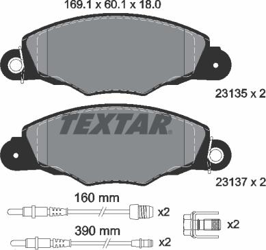 Textar 89013600 - Kit freno, Freno a disco www.autoricambit.com