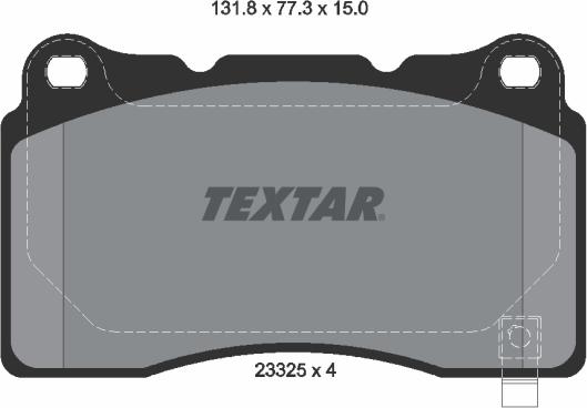 Textar 2332501 - Kit pastiglie freno, Freno a disco www.autoricambit.com