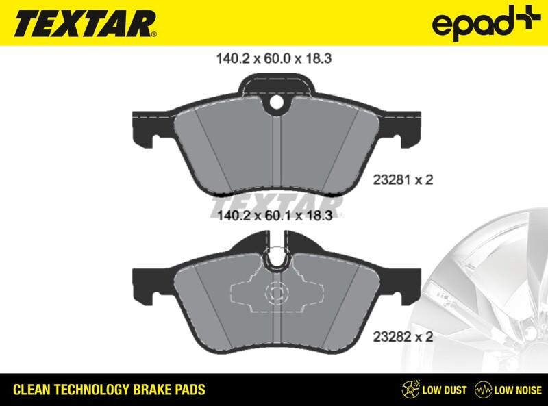 Textar 2328101CP - Kit pastiglie freno, Freno a disco www.autoricambit.com