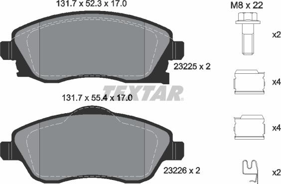 Textar 89005900 - Kit freno, Freno a disco www.autoricambit.com