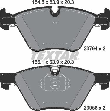 Textar 2379481 - Kit pastiglie freno, Freno a disco www.autoricambit.com