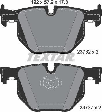 Textar 2373281 - Kit pastiglie freno, Freno a disco www.autoricambit.com