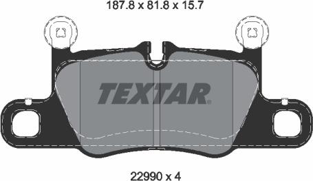 Textar 2299001 - Kit pastiglie freno, Freno a disco www.autoricambit.com