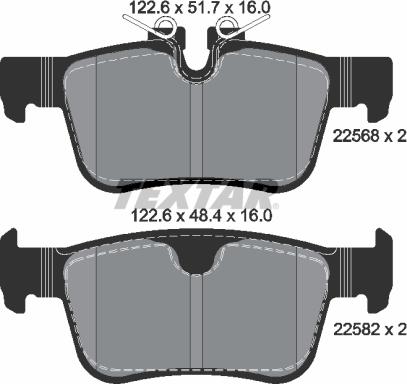 Textar 2256801 - Kit pastiglie freno, Freno a disco www.autoricambit.com