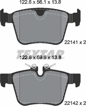 Textar 2214103 - Kit pastiglie freno, Freno a disco www.autoricambit.com