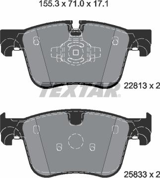 Textar 2281301 - Kit pastiglie freno, Freno a disco www.autoricambit.com