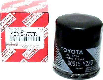 TOYOTA 90915YZZD1 - Filtro olio www.autoricambit.com