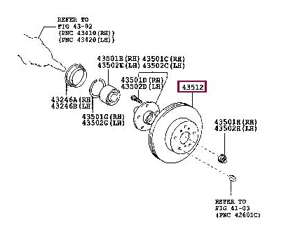 TOYOTA 43512 08040 - Discofreno www.autoricambit.com