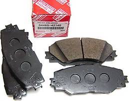 TOYOTA 0446542180 - Kit pastiglie freno, Freno a disco www.autoricambit.com