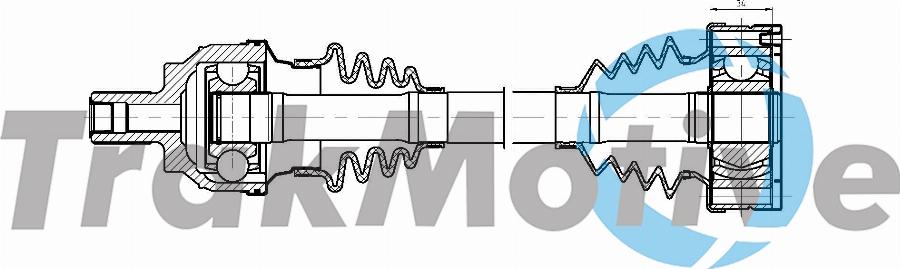 TrakMotive 30-1927 - Albero motore/Semiasse www.autoricambit.com