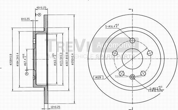 Trevi Automotive BD1086 - Discofreno www.autoricambit.com