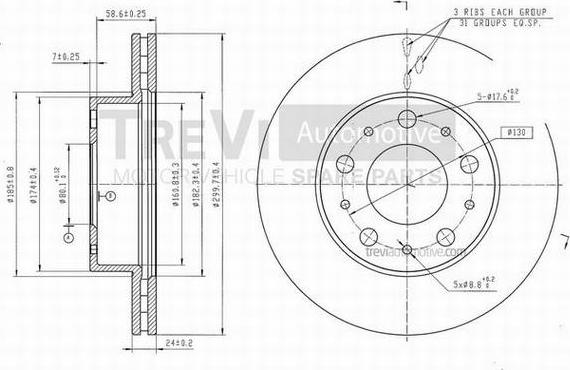 Trevi Automotive BD1158 - Discofreno www.autoricambit.com