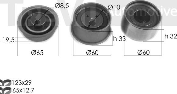 Trevi Automotive KD1447 - Kit cinghie dentate www.autoricambit.com