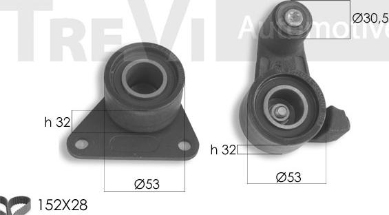 Trevi Automotive KD1418 - Kit cinghie dentate www.autoricambit.com