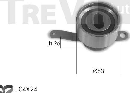 Trevi Automotive KD1430 - Kit cinghie dentate www.autoricambit.com