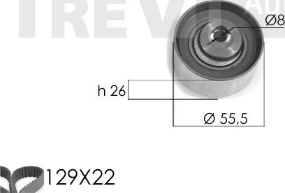 Trevi Automotive KD1091 - Kit cinghie dentate www.autoricambit.com