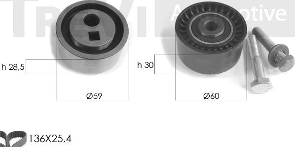 Trevi Automotive KD1046 - Kit cinghie dentate www.autoricambit.com