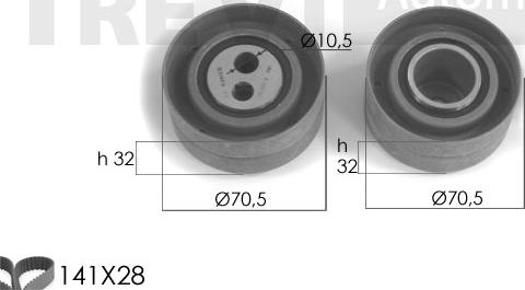 Trevi Automotive KD1052 - Kit cinghie dentate www.autoricambit.com