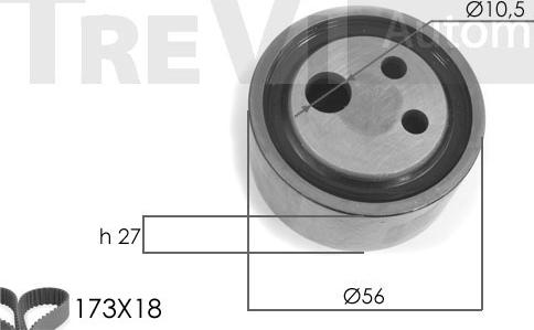 Trevi Automotive KD1063 - Kit cinghie dentate www.autoricambit.com