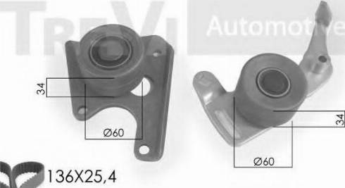 Trevi Automotive KD1004 - Kit cinghie dentate www.autoricambit.com