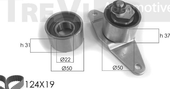 Trevi Automotive KD1007 - Kit cinghie dentate www.autoricambit.com