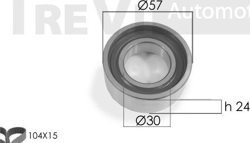 Trevi Automotive KD1089 - Kit cinghie dentate www.autoricambit.com