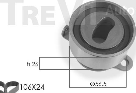 Trevi Automotive KD1029 - Kit cinghie dentate www.autoricambit.com