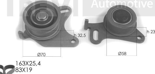 Trevi Automotive KD1190 - Kit cinghie dentate www.autoricambit.com