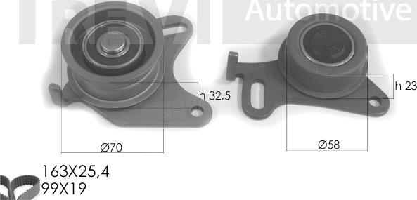 Trevi Automotive KD1191 - Kit cinghie dentate www.autoricambit.com