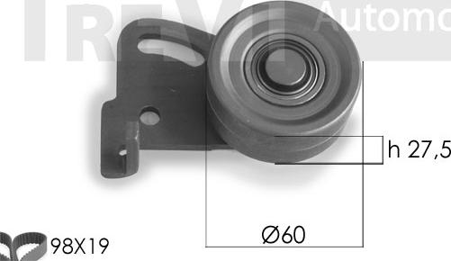 Trevi Automotive KD1147 - Kit cinghie dentate www.autoricambit.com