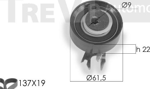 Trevi Automotive KD1159 - Kit cinghie dentate www.autoricambit.com