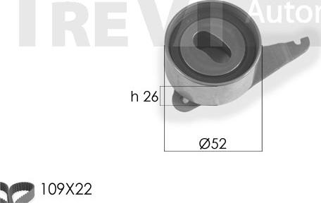 Trevi Automotive KD1152 - Kit cinghie dentate www.autoricambit.com