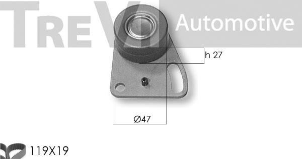 Trevi Automotive KD1118 - Kit cinghie dentate www.autoricambit.com