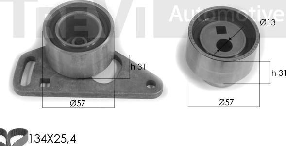 Trevi Automotive KD1189 - Kit cinghie dentate www.autoricambit.com