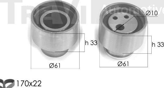 Trevi Automotive KD1129 - Kit cinghie dentate www.autoricambit.com